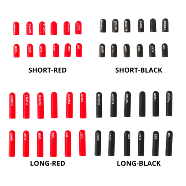 12 PCS LABELED SILICON SWITCH COVER SET-OPTIONS SELECT