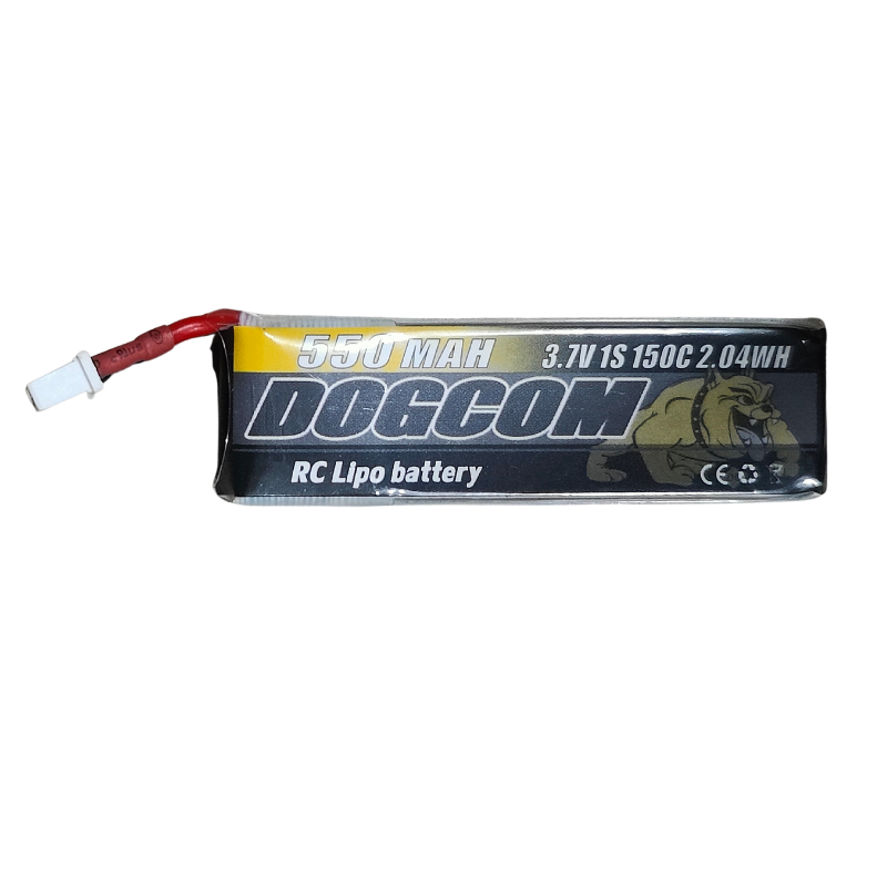 DOGCOM 1S 550mAh 150C 3.70V BT2.0 LiPo Battery