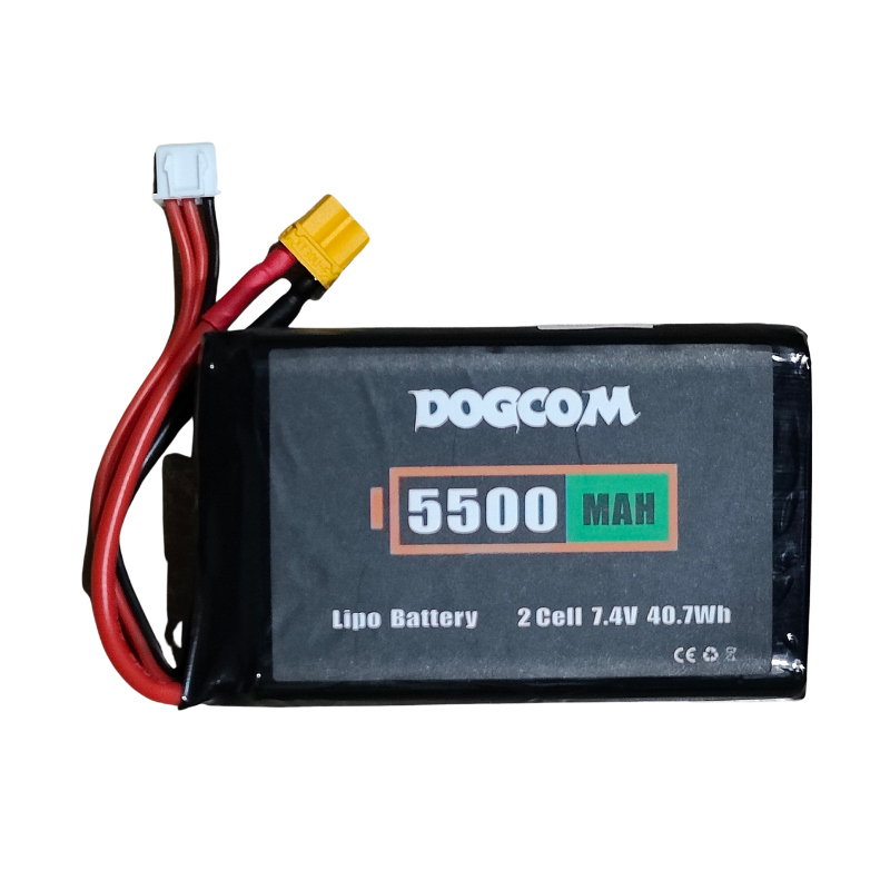 DOGCOM 2S 5500mAh 7.40V 1C TX/RADIO/GOGGLE BATTERY XT30