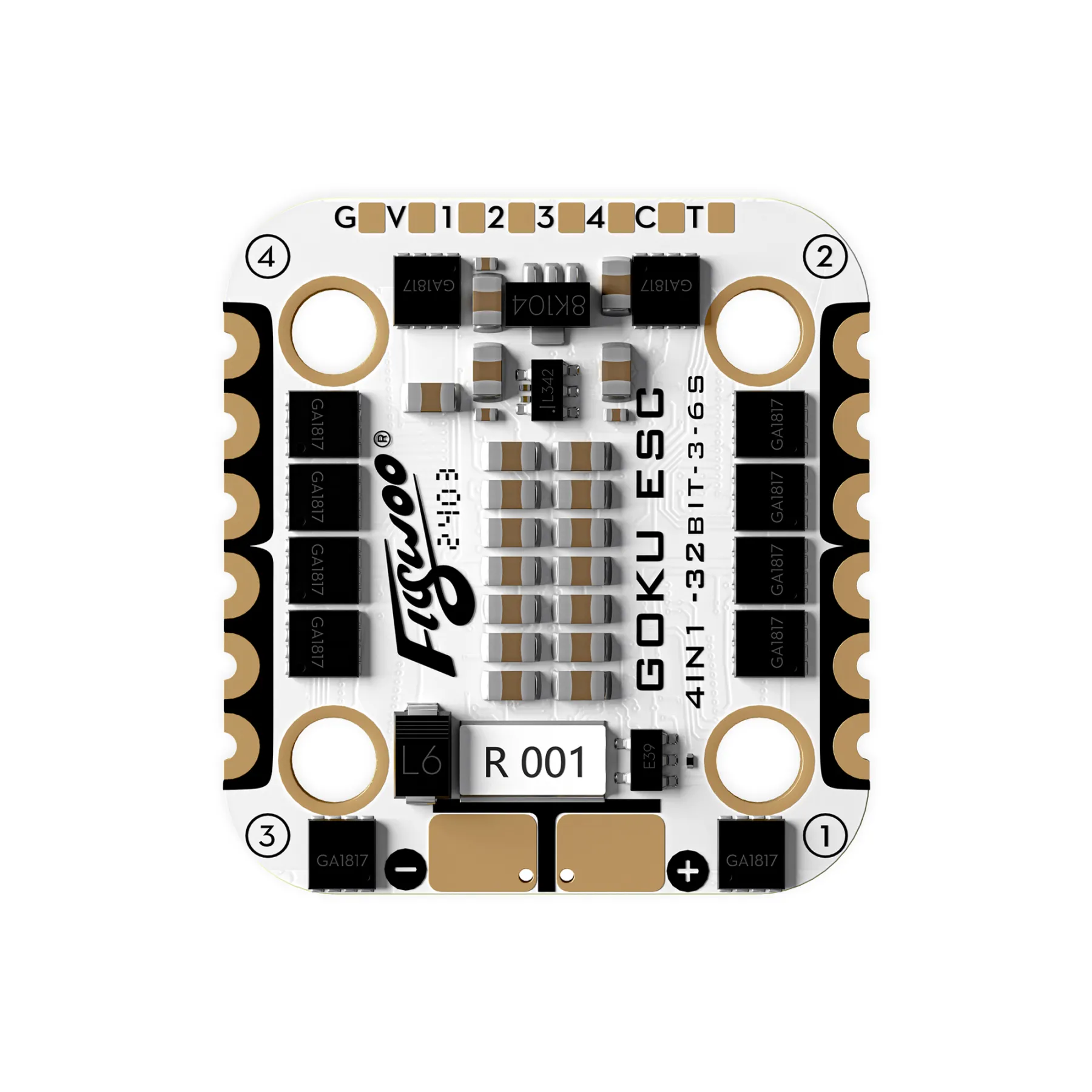 FlyWoo GOKU G45M 32BIT 128K 2-6S 45A ESC (20×20)