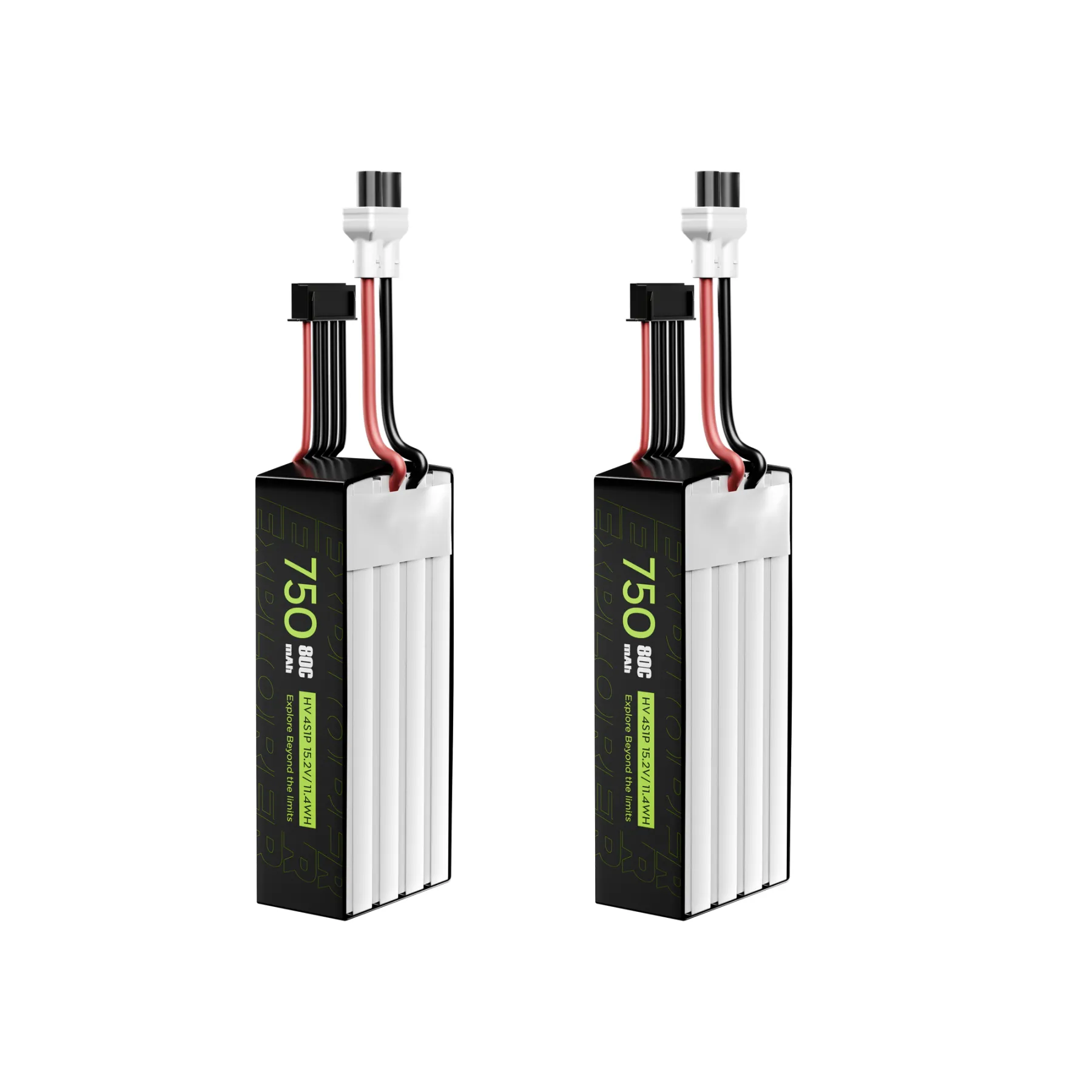 Flywoo 2PCS Explorer 750mAh LiHV 4S 80C Battery （Flywoo XT30UP)