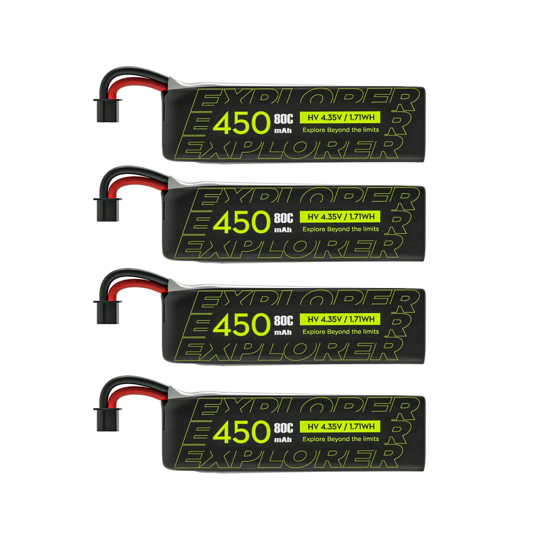 Flywoo 4pcs Explorer 1S 450mAh HV V2 A30 Plug