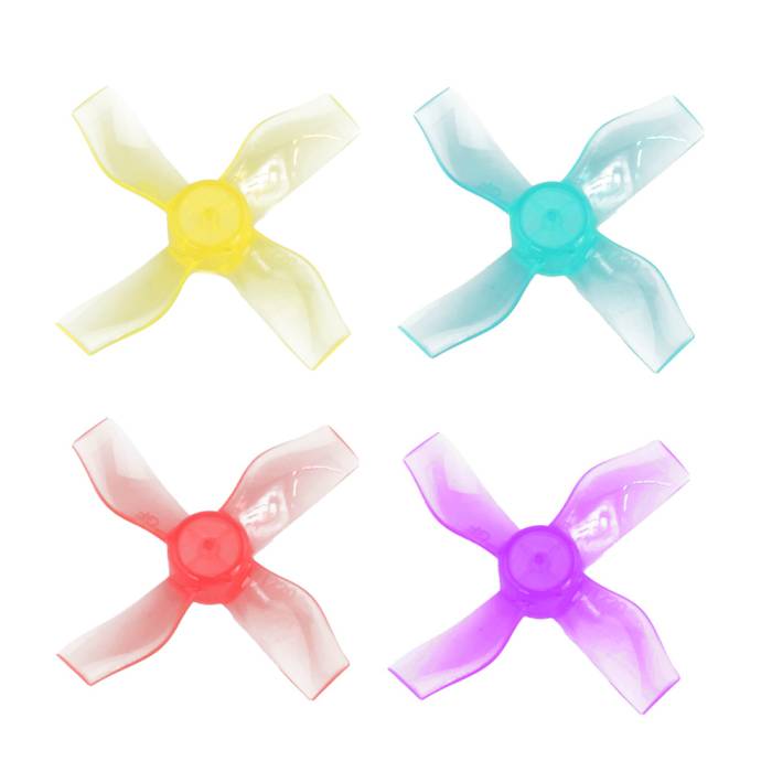 Gemfan 1220-4 31mm 4-Blade Whoop Propeller (1mm Shaft – Set of 8)