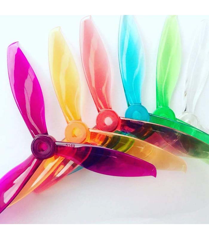 Gemfan Flash 5149 Tri-Blade 5″ Prop 4 Pack