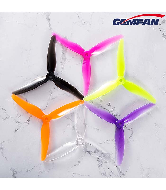 Gemfan Hurricane 51433 Durable Tri-Blade 5″ Prop 4 Pack