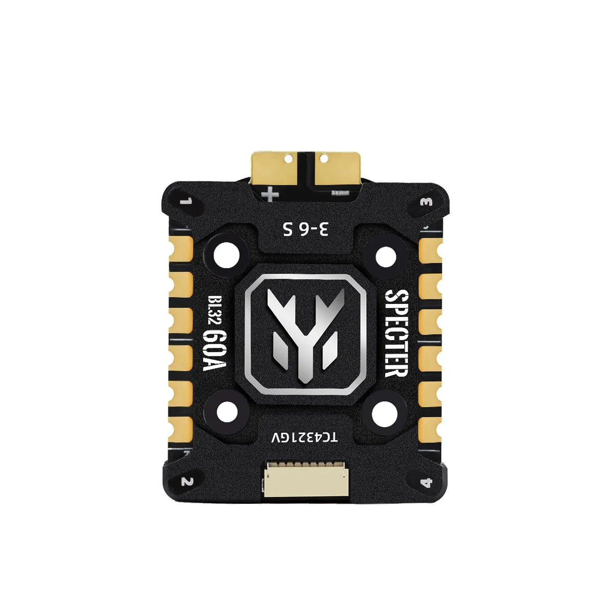 HGLRC SPECTER 60A 4in1 ESC 3-6S BL32 128K with Heat Sink for FPV Racing Drone Freestyle