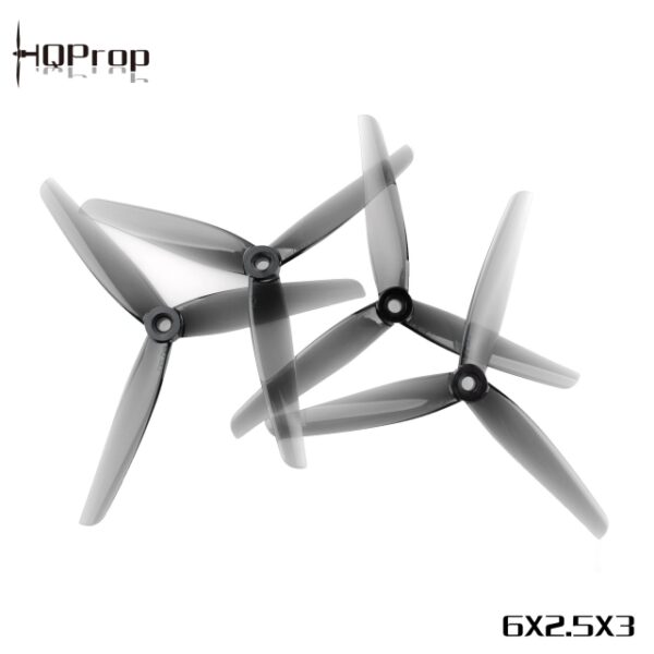 HQProp 6X2.5X3 Light Grey (2CW+2CCW)-Poly Carbonate