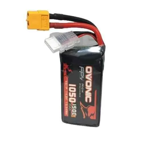 OVONIC 1050mAh 150C 4S1P LiPo Battery with XT60 Plug