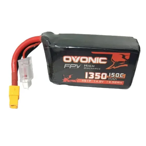 OVONIC 1350mAh 150C 4S1P LiPo Battery with XT60 Plug