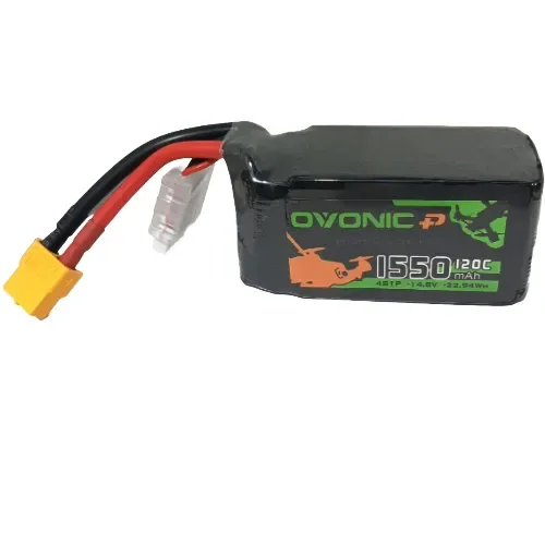OVONIC 1550mAh 120C 4S1P LiPo Battery with XT60 Plug