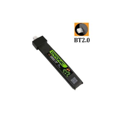 OVONIC 3.8V 100C 300mAh 1S LiHV LiPo Battery with BT2.0 Plug