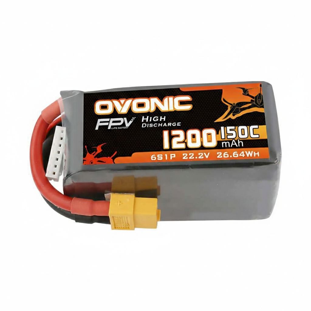 Ovonic 150C 22.2V 6S 1200mAh LiPo Battery with XT60
