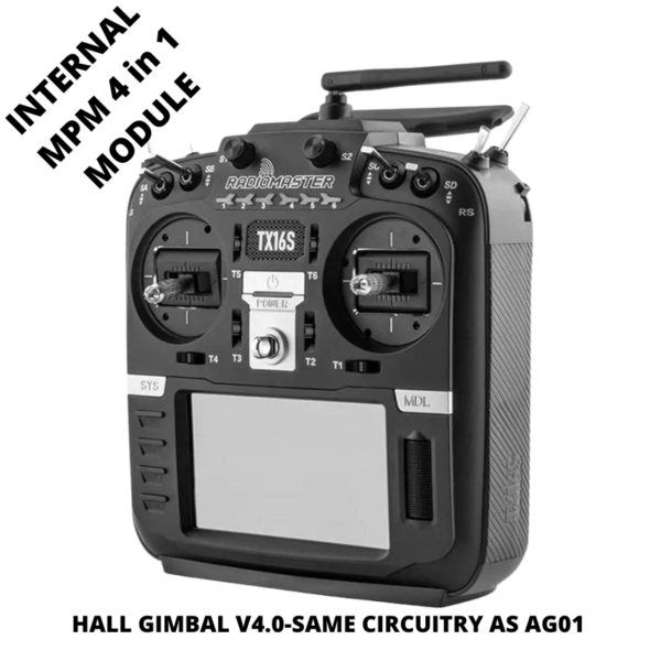 RadioMaster TX16S MKII 2.4GHz 16CH Radio Transmitter – Multi-Protocol w/ Hall Gimbals V4.0