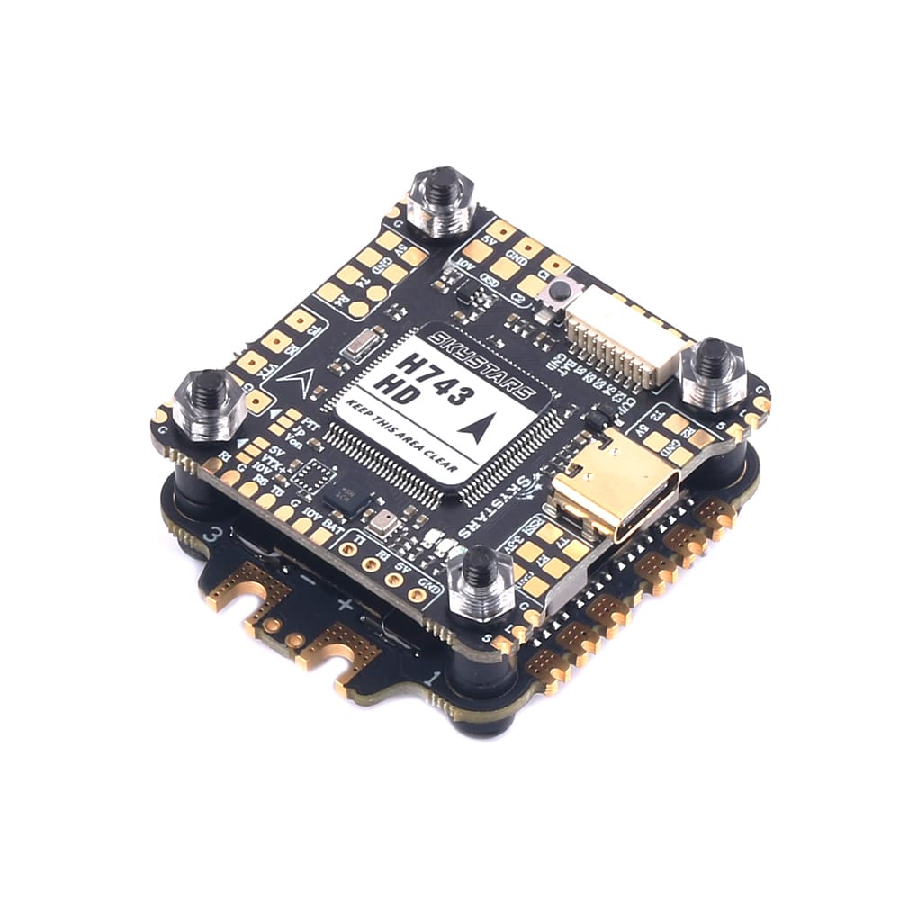 SkyStars H7 HD + KO60 128K BLHeli_32 ESC 30×30 Stack (Single Gyro)